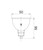 LED MR16 Globe White Tri-CCT 6W 605lm 12V Non-Dimmable