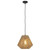 Pendant Light 30cm Brown Fabric-Rope E27 40W Adjustable Cord
