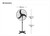 75cm 30-inch Black DC Pedestal Fan 3 Blade 130W Industrial