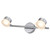 Wall Spotlight Chrome Metal 2 Light 9W 3000K 800lm IP44