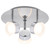 Ceiling Spotlight Chrome Metal 3 Light 13.5W 3000K 1200lm IP44