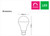 LED Globe A60 B22 9W 5700K 950lm Frosted Dimmable