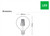 LED G95 Filament E27 4W 2700K 470lm Amber Non-Dimmable