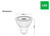 LED MR16 Globe 60 Degree 3000K 5W 390lm Clear Non Dimmable