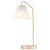 Table Lamp Brass With Opal Glass Shade E27 40W
