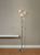 Floor Lamp Chrome Floral Crystal G9 33W 166cm