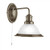 Wall Light Antique Brass Alabaster Glass E27 7W Pull Cord