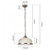 Pendant Light 27cm Satin-Chrome Glass E27 60W Adjustable Cord
