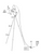 Floor Lamp Black Gold Metal E27 60W Tripod 144cm