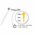 LED Desk Lamp White 6W 4000K 540lm Touch Adjustable