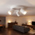 Ceiling Spotlights White 3 Heads 10W Adjustable GU10 21cm