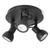 Ceiling Spotlights Black 3 Heads 10W Adjustable GU10 19cm