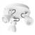 Ceiling Spotlights White 3 Heads 10W Adjustable GU10 19cm
