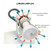 Ceiling Spotlights White 3 Heads 10W Adjustable GU10 19cm