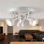 Ceiling Spotlights White 3 Heads 10W Adjustable GU10 19cm