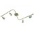 Ceiling Spotlights Brass 4 Heads 50W Adjustable GU10 130cm