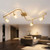 Ceiling Spotlights Brass 4 Heads 50W Adjustable GU10 130cm