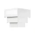 Wall Light White Tiered 100W B22 25cm