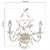 Wall Light Cream Gold 40W E14 Crystal Leaf 38cm