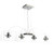Pendant Light 80cm Chrome Glass GU10 50W Adjustable Cord