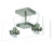 Ceiling Spotlights Satin-Chrome 2 Heads 50W Adjustable GU10