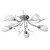 Ceiling Light 60cm Chrome Glass E14 40W