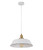 Pendant Light 36cm White Metal Dome E27 40W Adjustable Cord