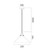 Pendant Light 22cm White Metal Cone E27 40W Adjustable Cord