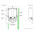 Hand Dryer White Sensor Operated 1000W 39cm