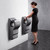 Hand Dryer Metallic Gray Hands-In Blade 1000W 66cm