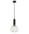 Pendant 20cm Clear Ribbed Wine Glass E27 72W Adjustable Cord