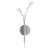 Wall Light Chrome 10W G4 3000K 300lm 49cm