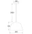 Pendant Light 25cm Blue Iron E27 40W Adjustable Cord