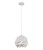 Pendant Light 22cm White Geometric E27 72W Adjustable Cord