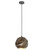 Pendant Light 22cm Grey Geometric E27 72W Adjustable Cord