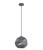 Pendant Light 22cm Grey Geometric E27 72W Adjustable Cord