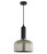 Pendant 20cm Chrome Dome Glass E27 72W Adjustable Cord