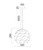 Pendant Light 32cm Grey Geometric E27 72W Adjustable Cord