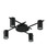 Ceiling Spotlights Black 4 Heads 35W Adjustable GU10 IP20 52cm
