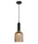Pendant 14cm Amber Bell Glass E27 72W Adjustable Cord