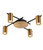 Ceiling Spotlights Brass 4 Heads 35W Adjustable GU10 IP20 52cm