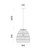 Pendant Light 34cm Black Rattan E27 40W Adjustable Cord