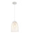Pendant Light White 14cm Iron E27 72W Adjustable Cord