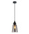 Pendant Light 16cm Smokey Glass E27 72W Adjustable Cord