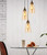 Pendant Light 37cm Amber Glass E27 72W Adjustable Cord