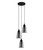 Pendant Light 37cm Smokey Glass E27 72W Adjustable Cord