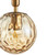 Pendant Light 15cm Amber Spherical Glass E27 10W Adjustable Cord