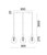 Pendant Light 81cm Smokey Ribbed Glass E27 72W Adjustable Cord
