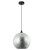 Pendant Light 30cm Chrome Glass E27 72W Adjustable Cord