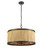 Pendant Light 62cm Natural Wood Bronze 6 Light E27 60W Adjustable Cord